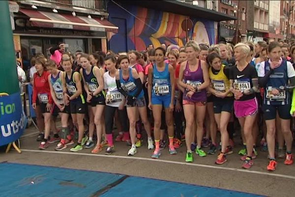 La Route du Louvre 2018. Départ du 10 km Femme