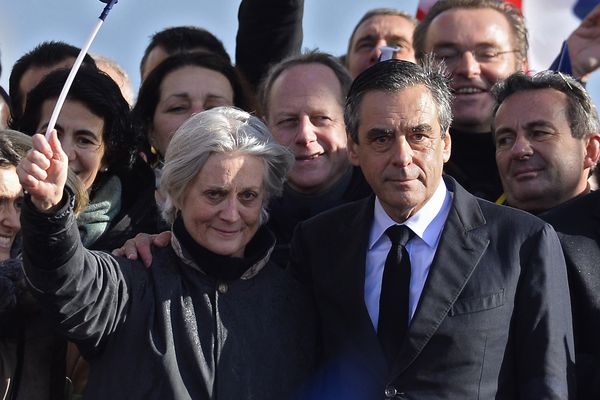 Penelope et François Fillon, photo prise le 5 mars 2017