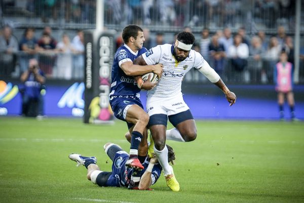 Josaia Raisuqe, lors du match aller à Vannes