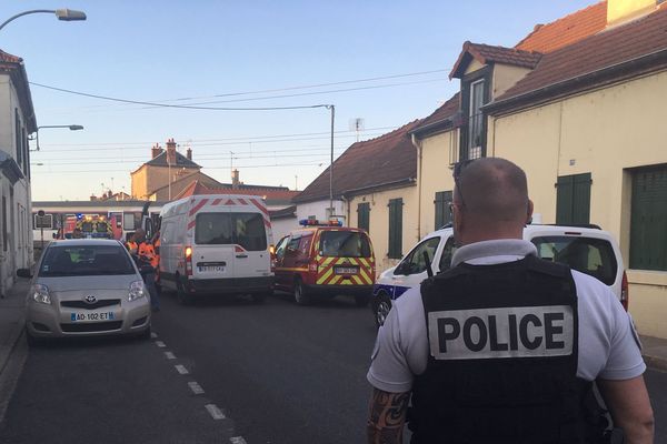 Le quartier de la rue de Decize à Moulins est bouclé après un accident sur la ligne Paris-Clermont-Ferrand.