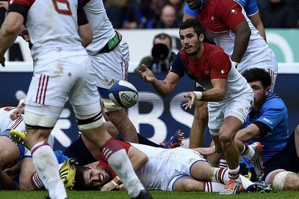 Sébastien Bézy lors de son premier match sous les couleurs du XV.