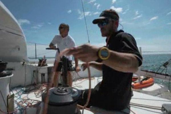 Fabrice Amedeo et Eric Peron font équipe pour cette douzième édition de la Transat Jacques Vabre (Le Havre - Itajai) 