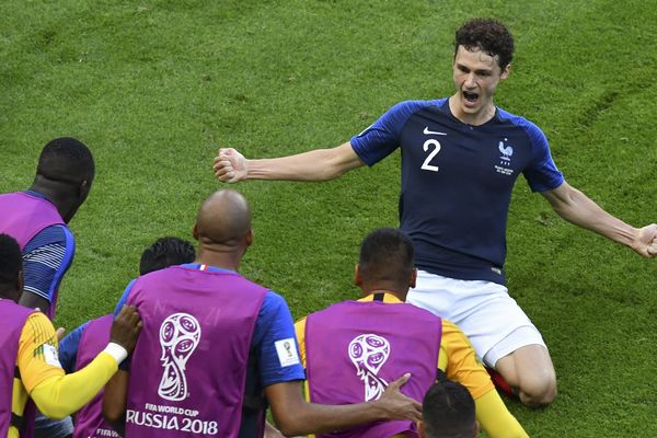 La joie de Pavard après son but face à l'Argentine