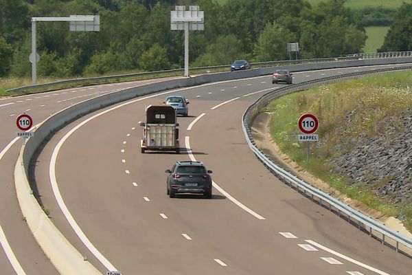 La RCEA en Saône-et-Loire, sur une partie en 2 X 2 voies