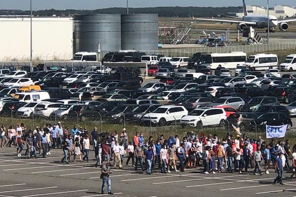 manifestation des salariés d'Airbus