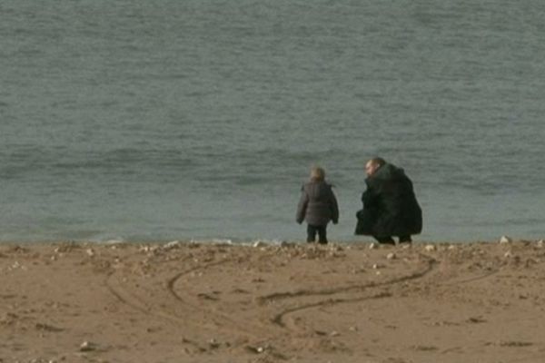 Sur une plage de La Rochelle, ce 23 décembre 2012