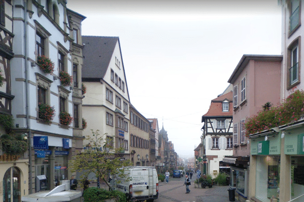 La Grand Rue de Saverne, lieu de la collision.