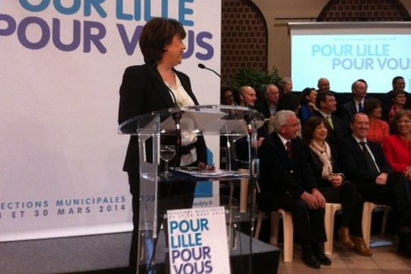 "Pour Lille Pour vous", Martine Aubry a présenté ses colistiers pour les municpales