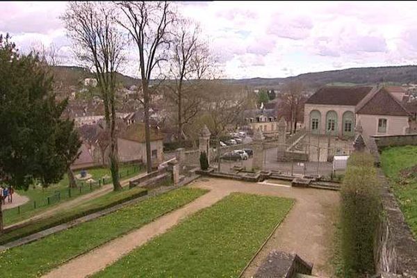 Vue du Parc Buffon à Montbard