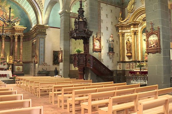 Saint-Laurent-de-la-Salanque (Pyrénées-Orientales) - l'église rénovée après un incendie criminel, il y a 3 ans - mars 2023.