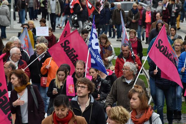 Illustration - manifestation à Brest en octobre 2017.