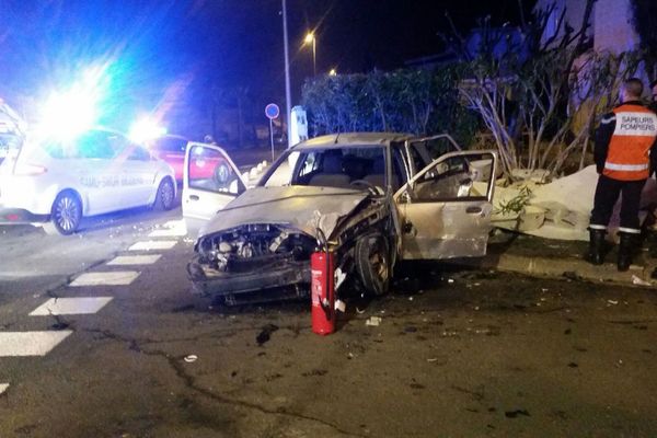 Accident de la route à Valras-plage - 16 février 2018