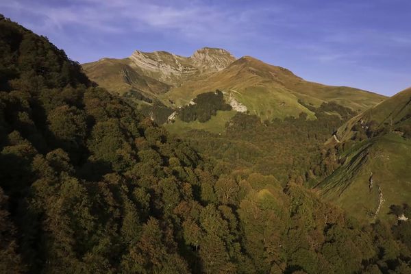 les montagnes de l'arrière pays-basque