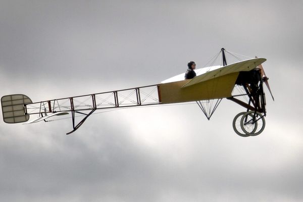 ILLUSTRATION - L'avion de collection qui s'est écrasé est un Blériot XI, comme celui-ci.