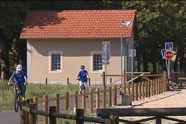 Sur la via Ardèche, à hauteur de Grospierres