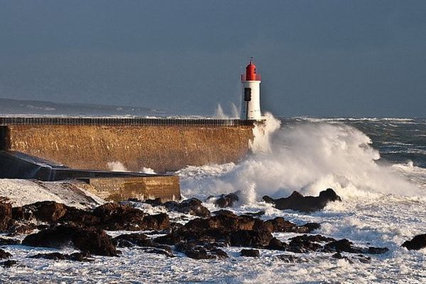 Une tempête hivernale en Vendée