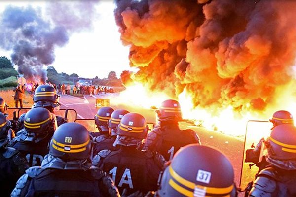 Le déblocage du dépôt de Douchy-les-Mines ce mercredi 25 mai.