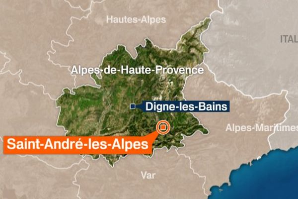 Le semi-remorque circulait sur la N202 entre Saint-André-les-Alpes et Castellane.