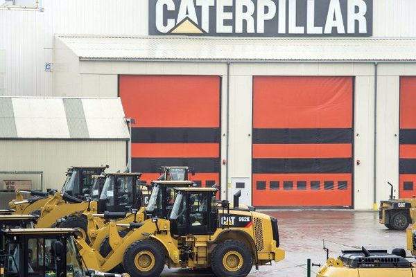 L'usine Caterpillar de Gosselies en Belgique.