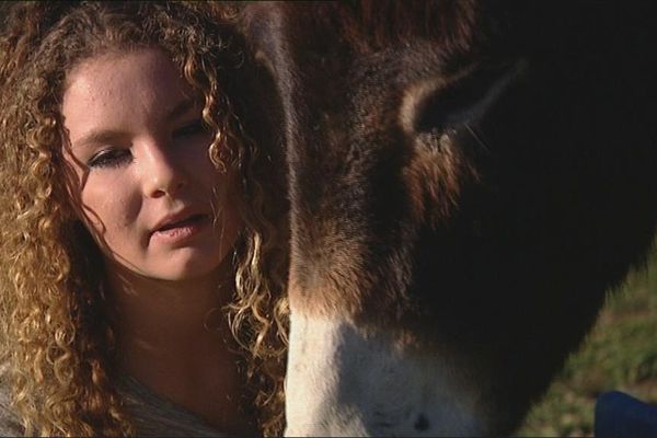 Maléa Landi et son âne Pepper