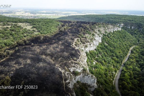 L'incendie de la combe Lavaux (Côte-d'Or), 24 août 2023