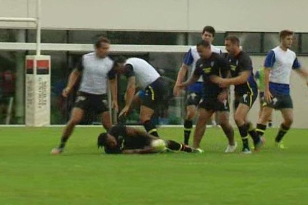 Les joueurs de l'ASM en plein entraînement (archive)