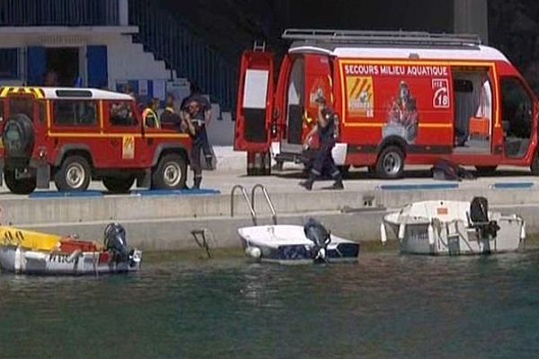 Cerbère (Pyrénées-Orientales) - les secours aquatiques - 6 mai 2015.