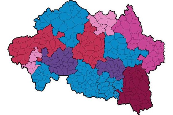 Sur les 34 cantons de l'allier, 17 cantons sont pour la droite, 15 pour la gauche, 2 cantons sans étiquette.