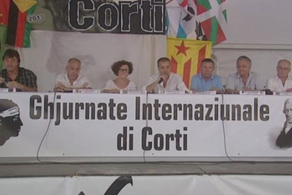 Les organisateurs des Ghjurnate internaziunale di Corti, le 4 août 2013