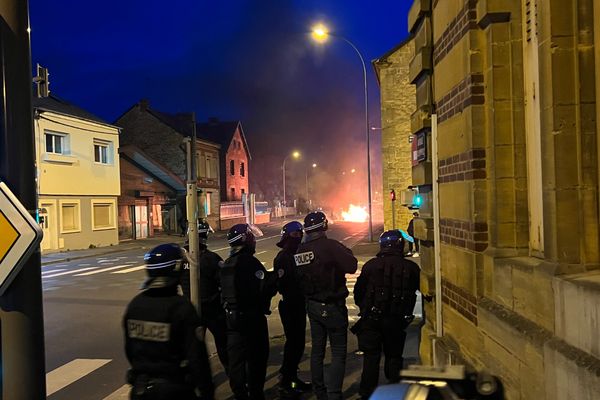 Heurts dans les rues de Charleville-Mézières, le jeudi 23 mars 2023.