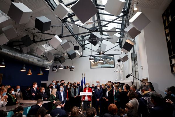 La Fabrique, le QG de campagne de Valérie Pécresse inaugurée aujourd'hui.