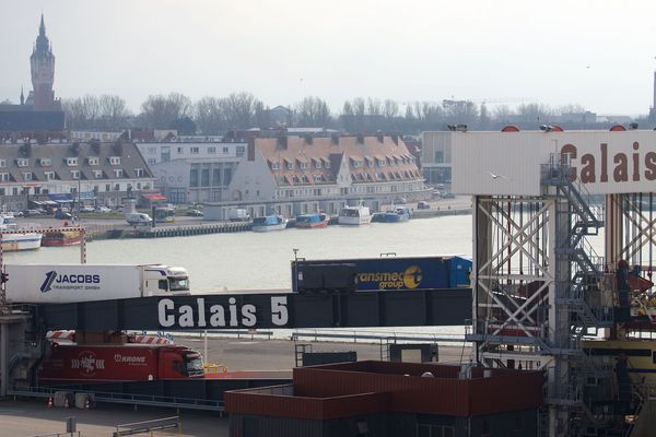 Une partie du port de Calais. 