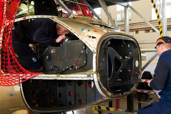 Un atelier de Airbus Helicopters, à Marignane