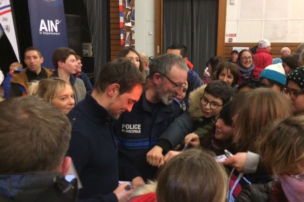 Simon Desthieux à l'heure des autographes