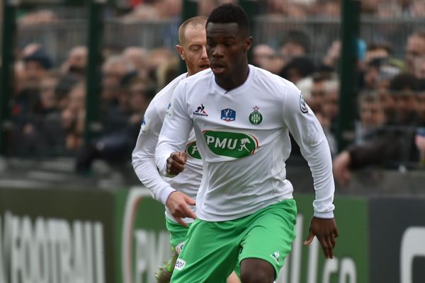 Jonathan Bamba sous les couleurs de l'AS Saint-Etienne