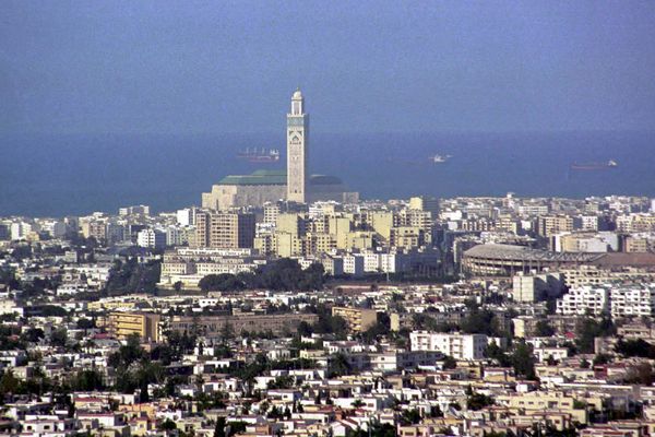 Une vue de Casablanca au Maroc