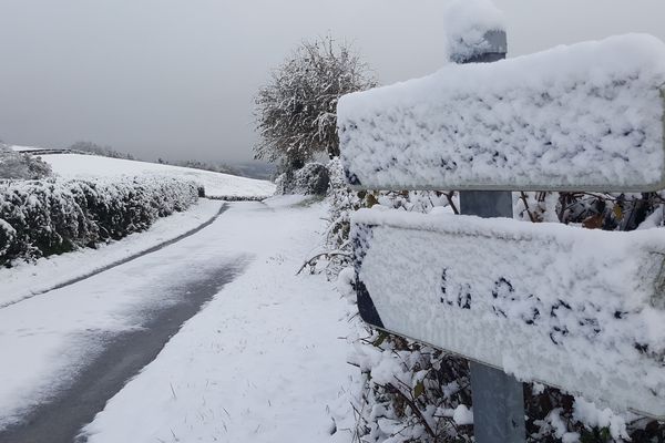 À Morey, près du Creusot, ce vendredi 15 novembre.