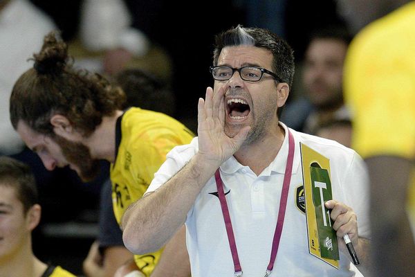 Erick Mathé, entraîneur du Chambéry Savoie Mont Blanc Handball.