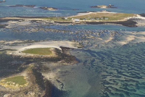 Les Iles Glénan à marée basse par coefficient de 115 - Le 21/02/2015 