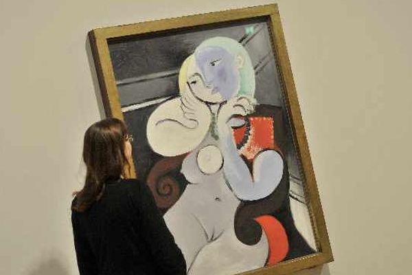 Femme nue, peinte par Pablo Picasso et exposée à la Scottish National Gallery of Modern Art d'Edimbourg (Ecosse), en 2012