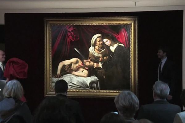 Authentifiée comme une oeuvre du maître italien, la toile restaurée du « Caravage», trouvée à Toulouse, a été présentée, en février, à Londres.