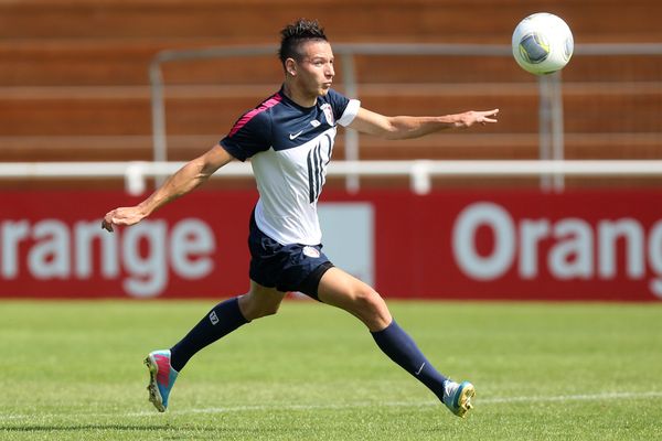 Thauvin, à l'entraînement du LOSC. Quand il y était présent...