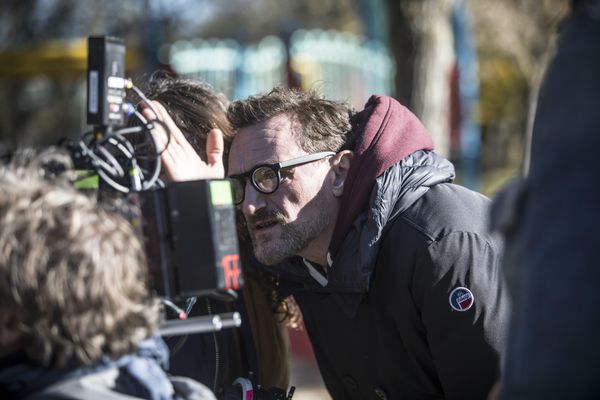 Jean-Paul Rouve sur le tournage de Lola et ses frères en 2017.