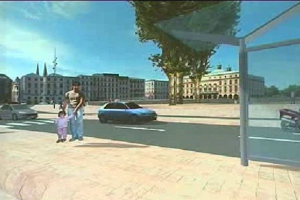 Une future station pour le bus Chrono à Bayonne