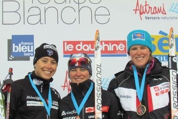 Manon Locatelli sur le podium du 25km dames