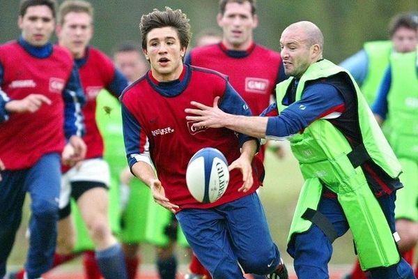 François Gelez, au centre, entraînait l'équipe espoirs d'Agen.