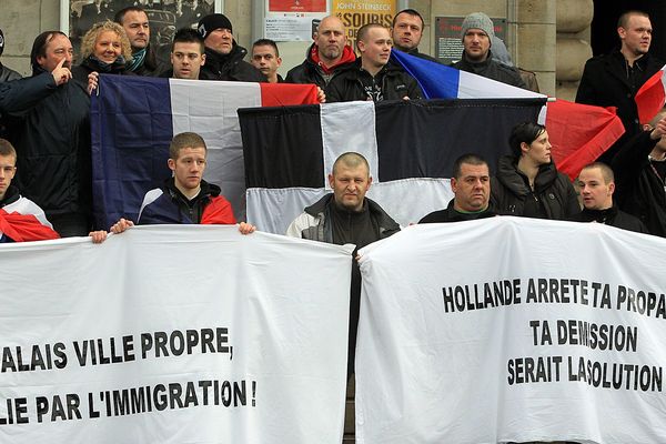 Manifestation "anti-migrants" le 11 janvier 2014 à Calais