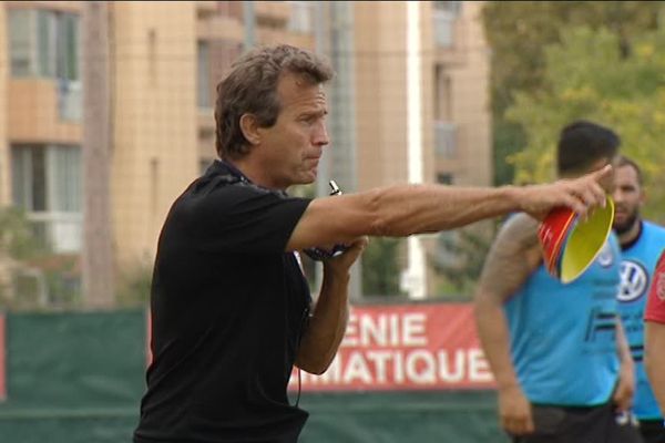 Les hommes du RCT emmenés par la tête d'affiche Fabien Galthié.