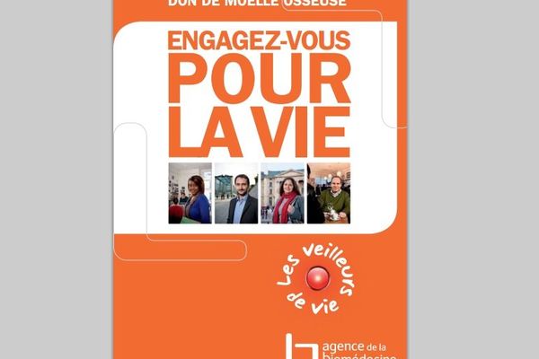 l'affiche de la campagne nationale de don de moelle osseuse