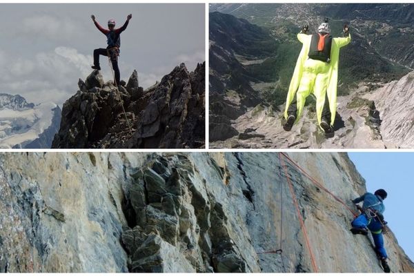 Les "paralpinistes" du GMHM, le groupe militaire de haute-montagne de Chamonix proposent une web-série qui combine alpinisme et base-jump